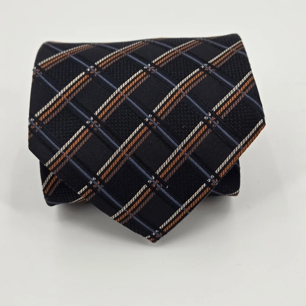 Valerio Garati 100% Silk Plaid Tie